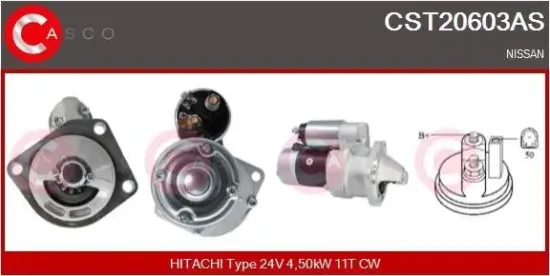 Starter 24 V 4,50 kW CASCO CST20603AS Bild Starter 24 V 4,50 kW CASCO CST20603AS