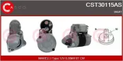 Starter 12 V 0,80 kW CASCO CST30115AS