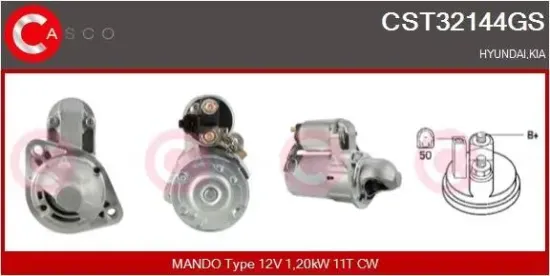 Starter 12 V 1,20 kW CASCO CST32144GS Bild Starter 12 V 1,20 kW CASCO CST32144GS