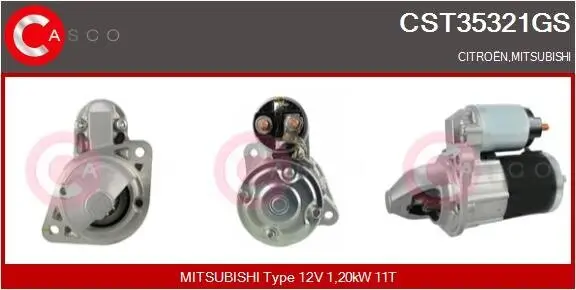 Starter 12 V 1,20 kW CASCO CST35321GS