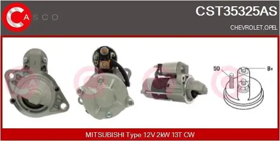 Starter 12 V 2 kW CASCO CST35325AS