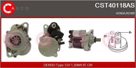 Starter 12 V 1,20 kW CASCO CST40118AS