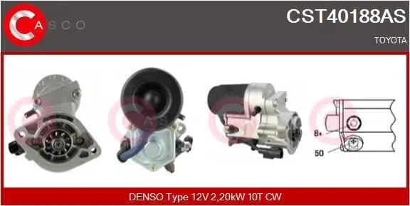 Starter 12 V 2,20 kW CASCO CST40188AS