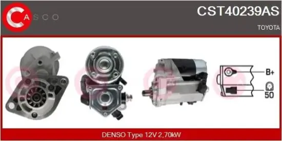 Starter 12 V 2,70 kW CASCO CST40239AS Bild Starter 12 V 2,70 kW CASCO CST40239AS