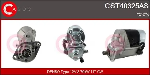 Starter 12 V 2,70 kW CASCO CST40325AS