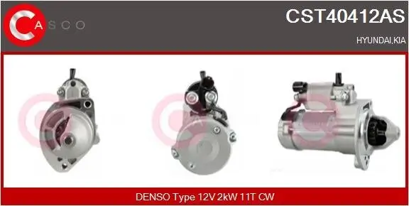 Starter 12 V 2 kW CASCO CST40412AS