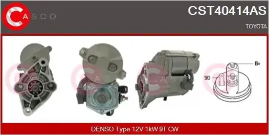 Starter 12 V 1 kW CASCO CST40414AS Bild Starter 12 V 1 kW CASCO CST40414AS