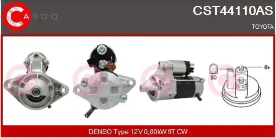 Starter 12 V 0,80 kW CASCO CST44110AS Bild Starter 12 V 0,80 kW CASCO CST44110AS