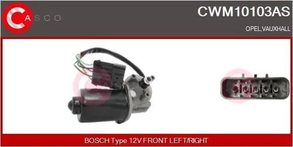 Wischermotor 12 V CASCO CWM10103AS