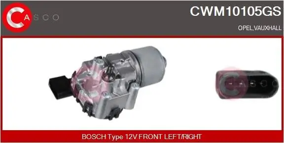 Wischermotor 12 V CASCO CWM10105GS