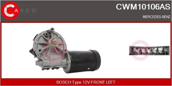 Wischermotor 12 V CASCO CWM10106AS