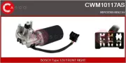 Wischermotor 12 V CASCO CWM10117AS