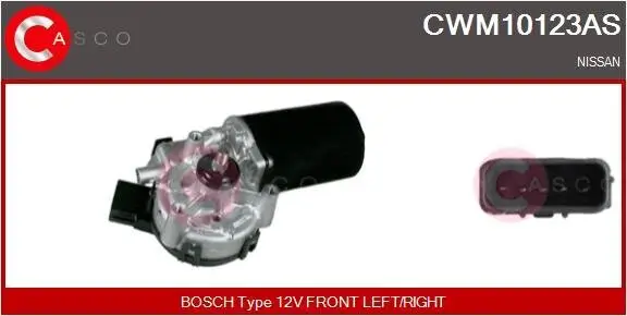 Wischermotor 12 V vorne CASCO CWM10123AS