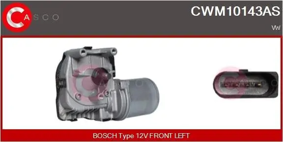 Wischermotor 12 V CASCO CWM10143AS