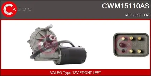 Wischermotor 12 V CASCO CWM15110AS