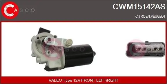 Wischermotor 12 V CASCO CWM15142AS