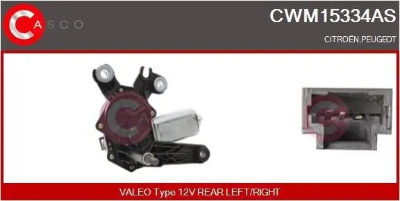 Wischermotor 12 V CASCO CWM15334AS