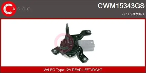 Wischermotor 12 V CASCO CWM15343GS