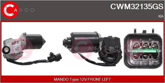 Wischermotor 12 V CASCO CWM32135GS