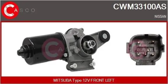 Wischermotor 12 V CASCO CWM33100AS