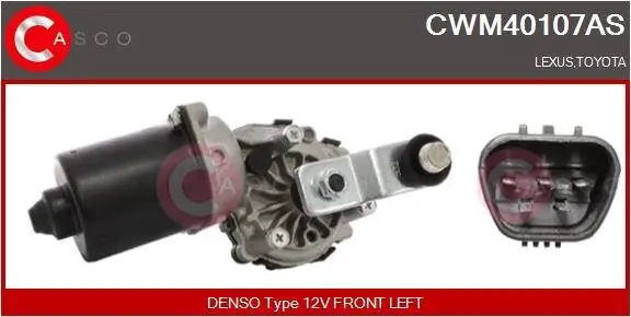 Wischermotor 12 V CASCO CWM40107AS