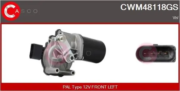 Wischermotor 12 V CASCO CWM48118GS