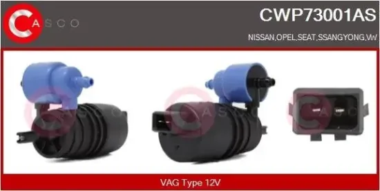 Waschwasserpumpe, Scheibenreinigung 12 V CASCO CWP73001AS Bild Waschwasserpumpe, Scheibenreinigung 12 V CASCO CWP73001AS