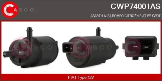 Waschwasserpumpe, Scheibenreinigung 12 V CASCO CWP74001AS Bild Waschwasserpumpe, Scheibenreinigung 12 V CASCO CWP74001AS