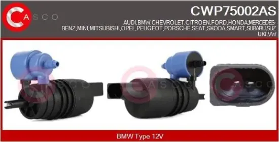 Waschwasserpumpe, Scheibenreinigung 12 V CASCO CWP75002AS Bild Waschwasserpumpe, Scheibenreinigung 12 V CASCO CWP75002AS