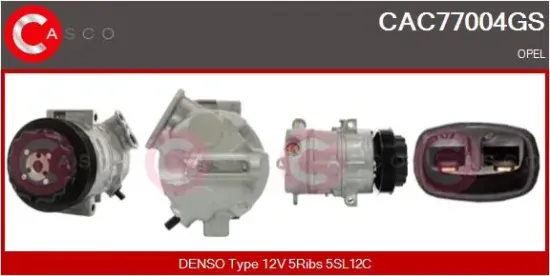 Kompressor, Klimaanlage 12 V CASCO CAC77004GS Bild Kompressor, Klimaanlage 12 V CASCO CAC77004GS