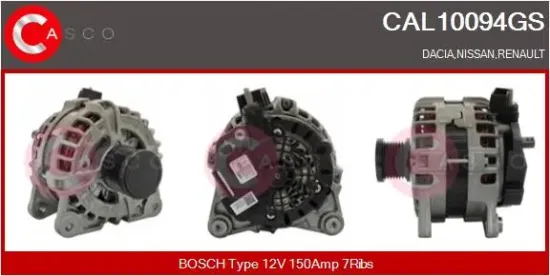 Generator 12 V CASCO CAL10094GS Bild Generator 12 V CASCO CAL10094GS