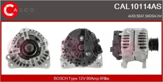 Generator 12 V CASCO CAL10114AS Bild Generator 12 V CASCO CAL10114AS