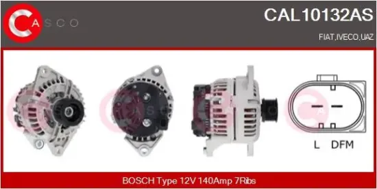 Generator 12 V CASCO CAL10132AS Bild Generator 12 V CASCO CAL10132AS