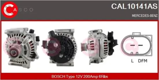 Generator 12 V CASCO CAL10141AS Bild Generator 12 V CASCO CAL10141AS