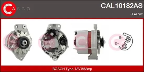 Generator 12 V CASCO CAL10182AS Bild Generator 12 V CASCO CAL10182AS