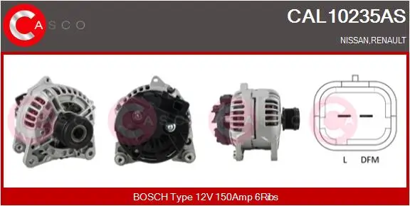 Generator 12 V CASCO CAL10235AS