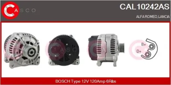 Generator 12 V CASCO CAL10242AS Bild Generator 12 V CASCO CAL10242AS