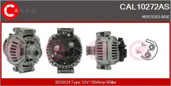 Generator 12 V CASCO CAL10272AS Bild Generator 12 V CASCO CAL10272AS