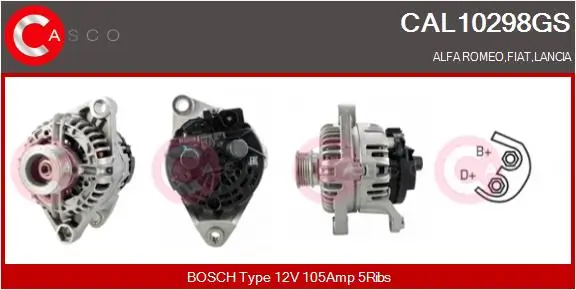 Generator 12 V CASCO CAL10298GS