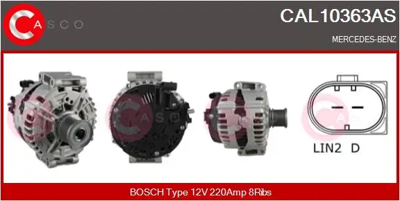 Generator 12 V CASCO CAL10363AS