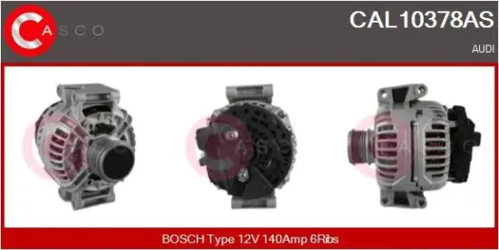 Generator 12 V CASCO CAL10378AS Bild Generator 12 V CASCO CAL10378AS