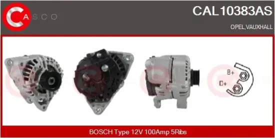Generator 12 V CASCO CAL10383AS Bild Generator 12 V CASCO CAL10383AS