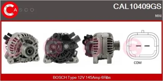 Generator 12 V CASCO CAL10409GS Bild Generator 12 V CASCO CAL10409GS