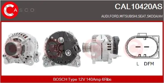 Generator 12 V CASCO CAL10420AS