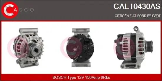 Generator 12 V CASCO CAL10430AS Bild Generator 12 V CASCO CAL10430AS