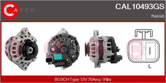 Generator 12 V CASCO CAL10493GS