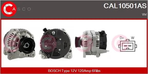 Generator 12 V CASCO CAL10501AS