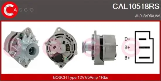 Generator 12 V CASCO CAL10518RS Bild Generator 12 V CASCO CAL10518RS