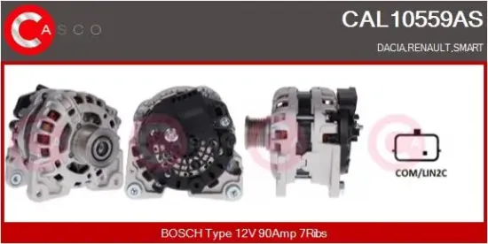 Generator 12 V CASCO CAL10559AS Bild Generator 12 V CASCO CAL10559AS