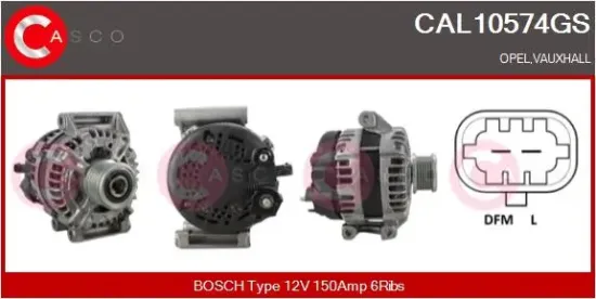 Generator 12 V CASCO CAL10574GS Bild Generator 12 V CASCO CAL10574GS